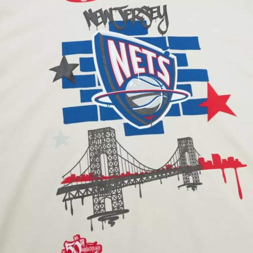 Mitchell & Ness T-Shirts & Tops-M&N X Tats Cru City Tee New Jersey Nets