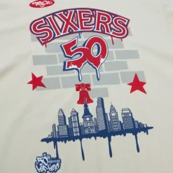 Mitchell & Ness T-Shirts & Tops-M&N X Tats Cru City Tee Philadelphia 76Ers