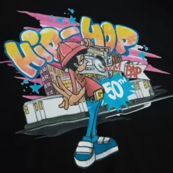 Mitchell & Ness T-Shirts & Tops-M&N X 50Th Aohh Graff Ls Tee