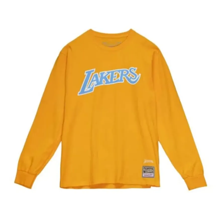 Mitchell & Ness T-Shirts & Tops-M&N X Uninterrupted Ls Tee Los Angeles Lakers