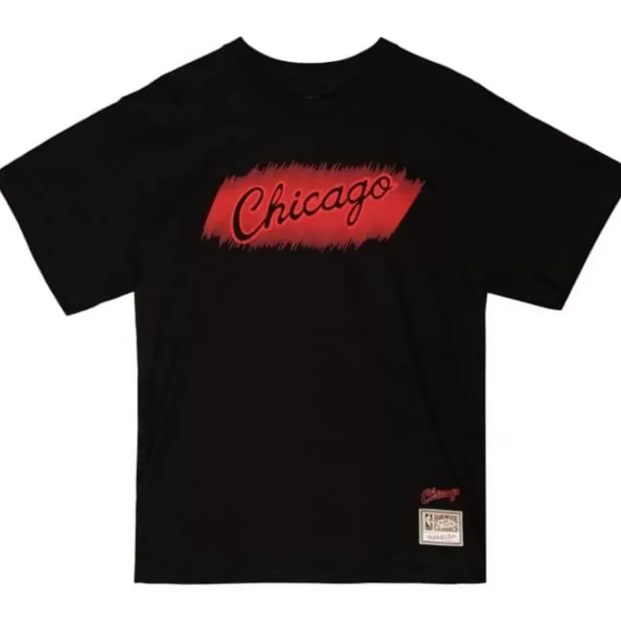 Mitchell & Ness T-Shirts & Tops-Monochrome Ss Tee Chicago Bulls