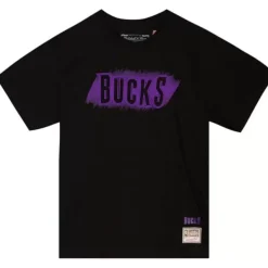 Mitchell & Ness T-Shirts & Tops-Monochrome Ss Tee Milwaukee Bucks