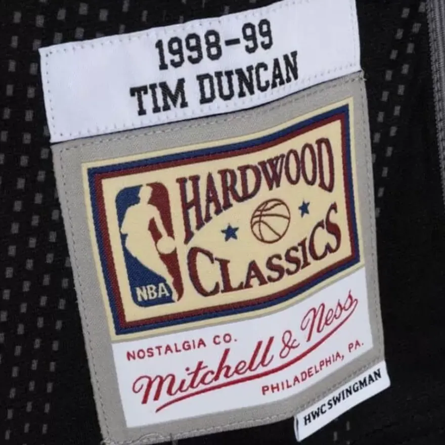 Mitchell & Ness Nba Swingman-Monochrome Swingman Tim Duncan San Antonio Spurs 1998-99 Jersey