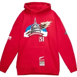Mitchell & Ness Hoodies & Sweatshirts-My Towns Major Hoodie Washington Wizards