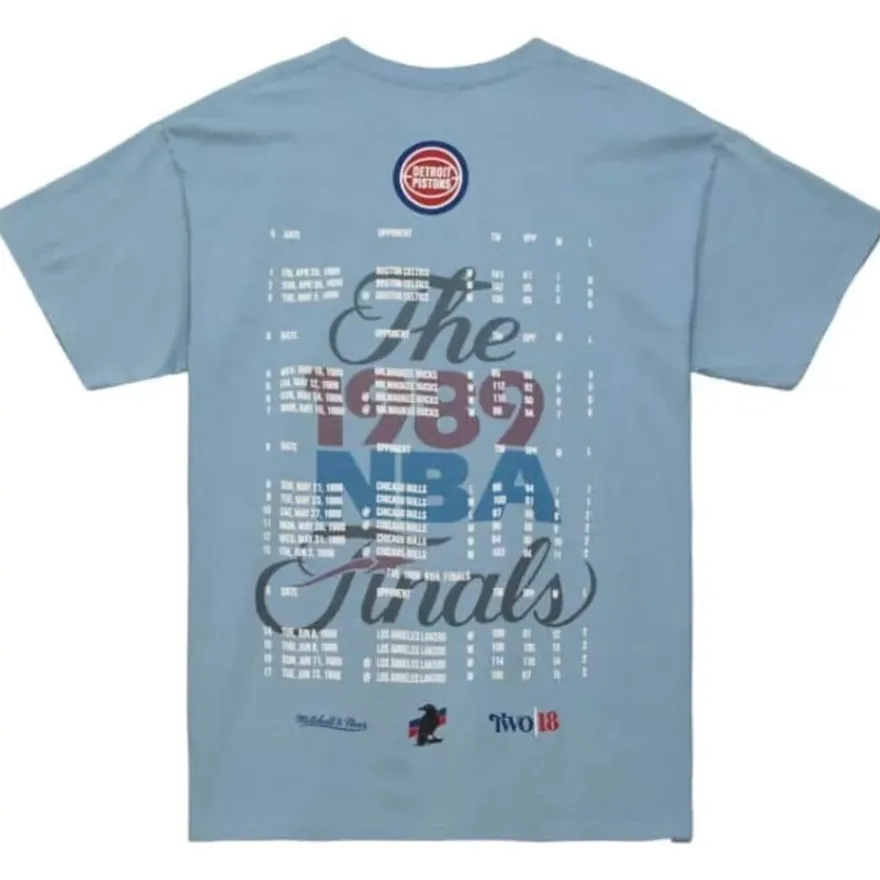 Mitchell & Ness T-Shirts & Tops-My Towns Two|18 Graphic Ss Tee Detroit Pistons