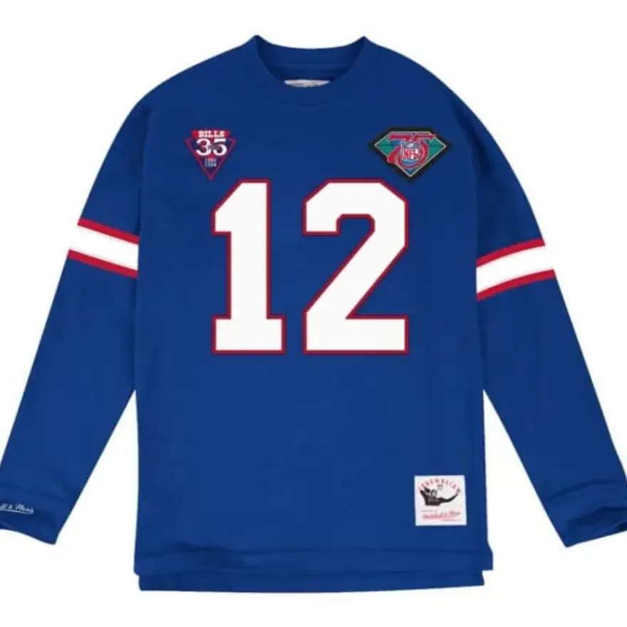 Mitchell & Ness T-Shirts & Tops-Name & Number Longsleeve Buffalo Bills Jim Kelly