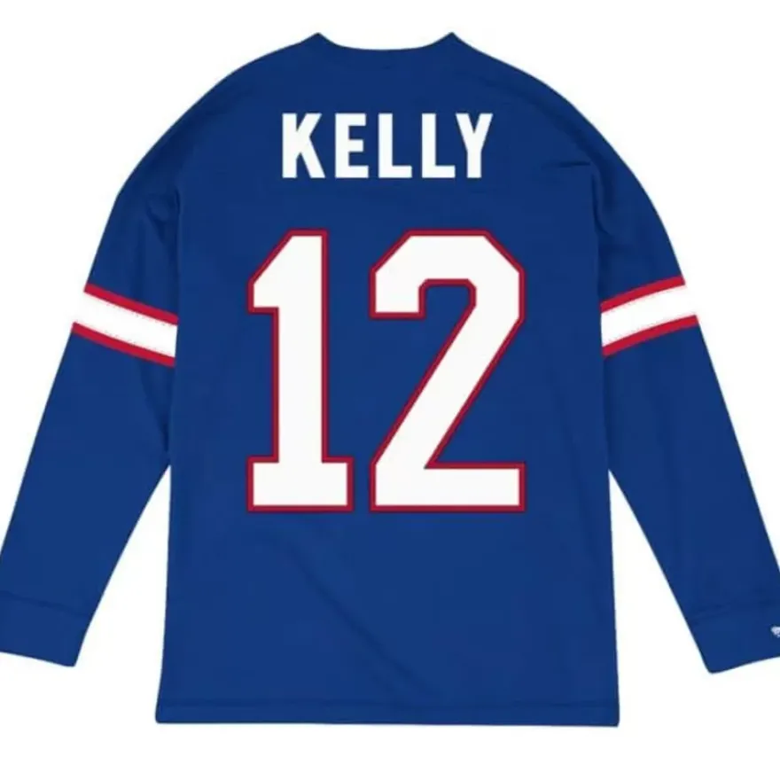 Mitchell & Ness T-Shirts & Tops-Name & Number Longsleeve Buffalo Bills Jim Kelly