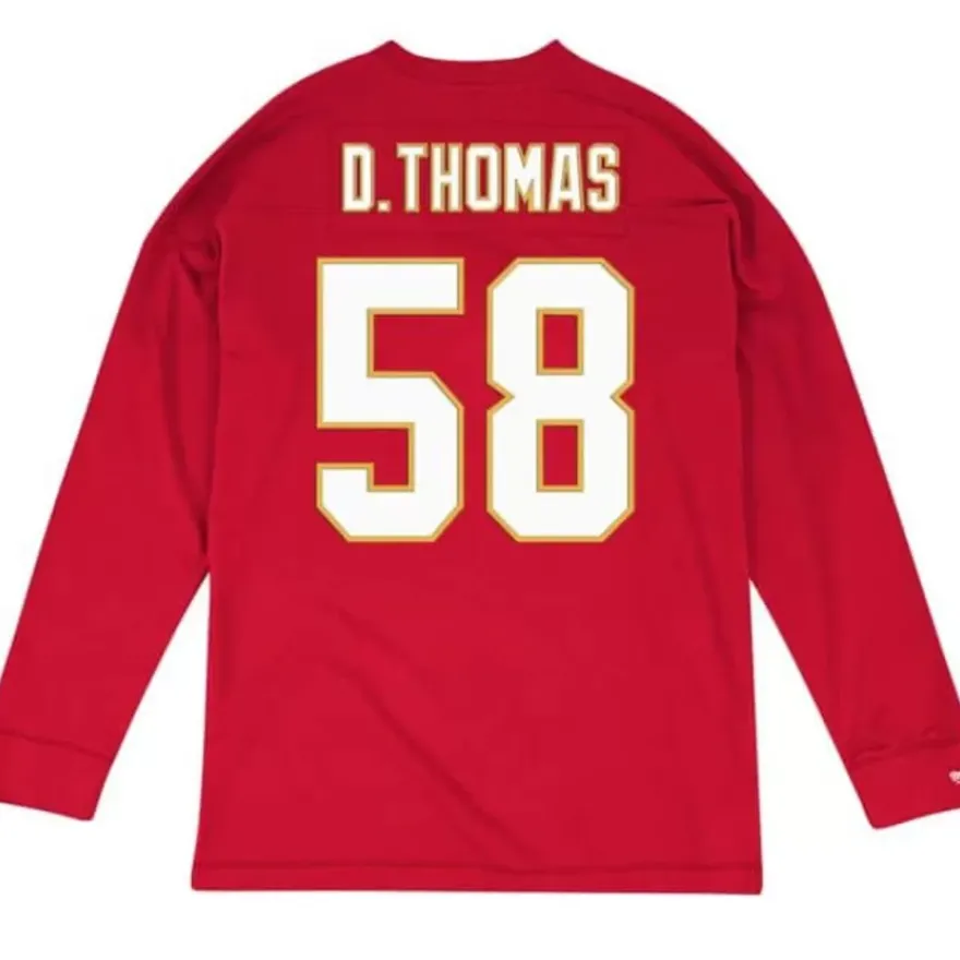 Mitchell & Ness T-Shirts & Tops-Name & Number Longsleeve Kansas City Chiefs Derrick Thomas