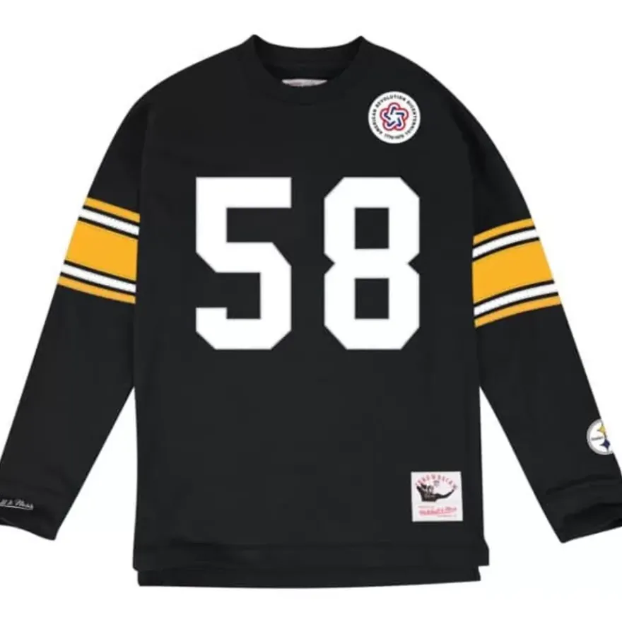 Mitchell & Ness T-Shirts & Tops-Name & Number Longsleeve Pittsburgh Steelers Jack Lambert