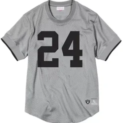 Mitchell & Ness T-Shirts & Tops-Name & Number Mesh Crew Neck Los Angeles Raiders Charles Woodson