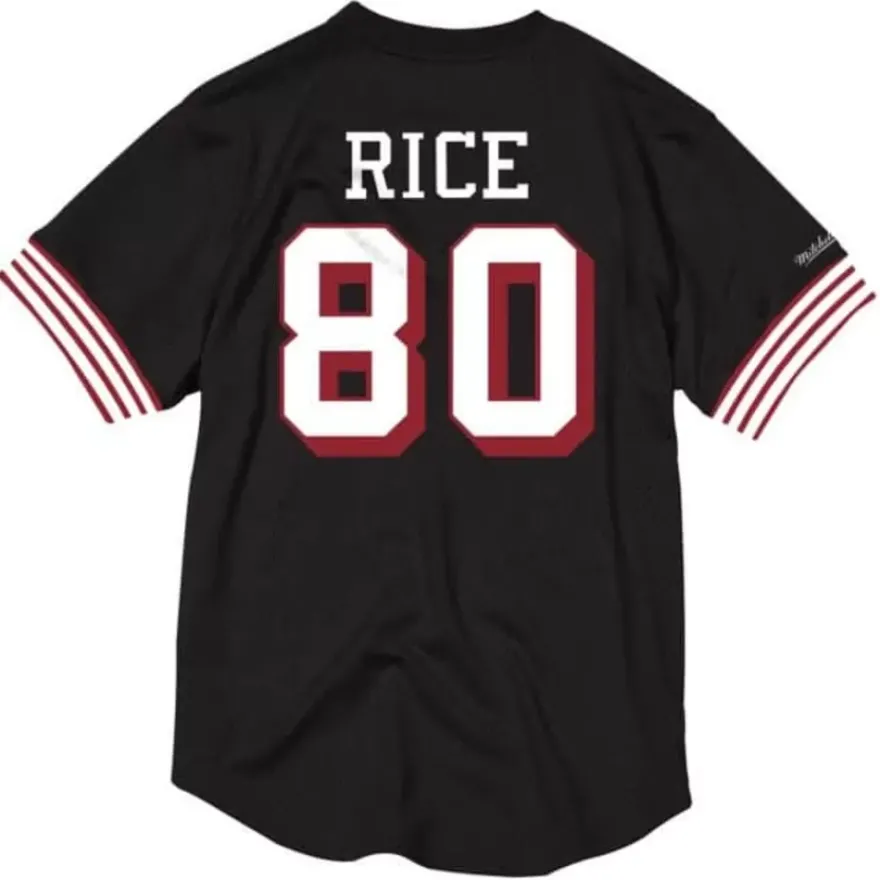 Mitchell & Ness T-Shirts & Tops-Name & Number Mesh Crew Neck San Francisco 49Ers Jerry Rice