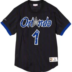 Mitchell & Ness T-Shirts & Tops-Name & Number Mesh Crewneck Orlando Magic Penny Hardaway