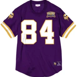 Mitchell & Ness T-Shirts & Tops-Name & Number Mesh Crewneck Minnesota Vikings Randy Moss