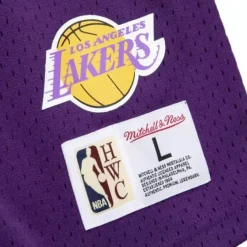 Mitchell & Ness T-Shirts & Tops-Name & Number Mesh Ss Hoodie Los Angeles Lakers 1985 Magic Johnson