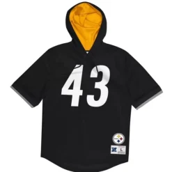 Mitchell & Ness Hoodies & Sweatshirts-Name & Number Ss Hoodie Pittsburgh Steelers 2005 Troy Polamalu