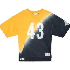 Mitchell & Ness T-Shirts & Tops-Name & Number Ss Tie Dye Top Pittsburgh Steelers Troy Polamalu