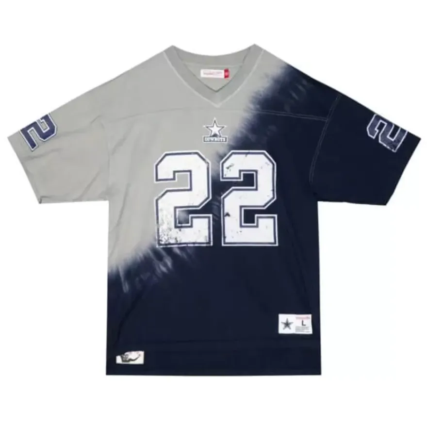 Mitchell & Ness T-Shirts & Tops-Name & Number Ss Tie Dye Top Dallas Cowboys Emmitt Smith