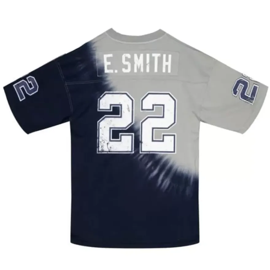 Mitchell & Ness T-Shirts & Tops-Name & Number Ss Tie Dye Top Dallas Cowboys Emmitt Smith