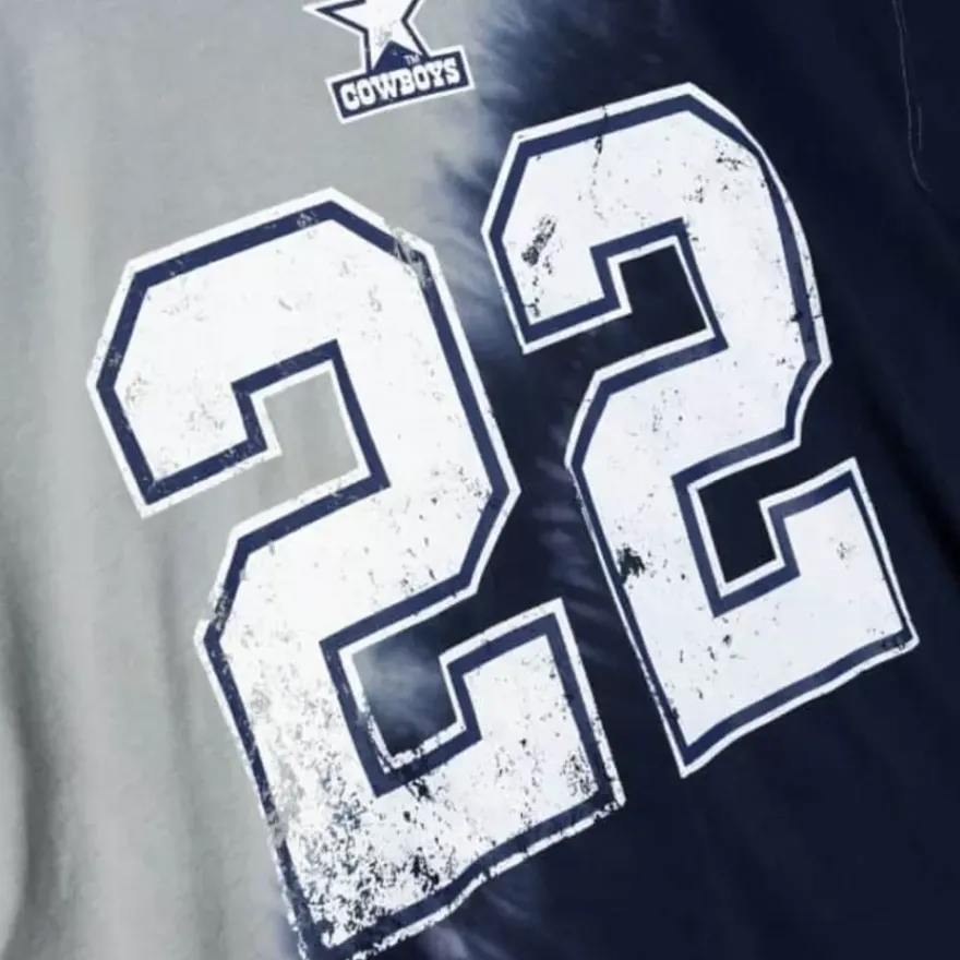 Mitchell & Ness T-Shirts & Tops-Name & Number Ss Tie Dye Top Dallas Cowboys Emmitt Smith