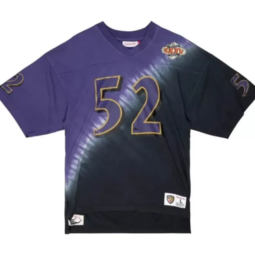 Mitchell & Ness T-Shirts & Tops-Name & Number Ss Tie Dye Top Baltimore Ravens Ray Lewis