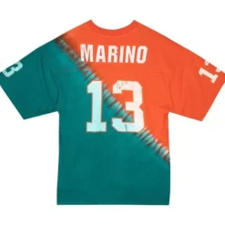 Mitchell & Ness T-Shirts & Tops-Name & Number Ss Tie Dye Top Miami Dolphins Dan Marino