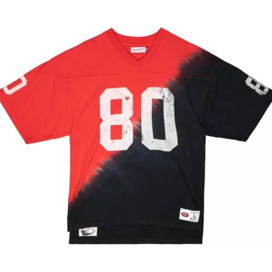 Mitchell & Ness T-Shirts & Tops-Name & Number Ss Tie Dye Top San Francisco 49Ers Jerry Rice
