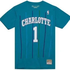 Mitchell & Ness T-Shirts & Tops-Name & Number Tee Charlotte Hornets 1993-94 Muggsy Bogues