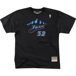 Mitchell & Ness T-Shirts & Tops-Name & Number Tee Utah Jazz Karl Malone