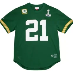 Mitchell & Ness T-Shirts & Tops-Name And Number Mesh Top Green Bay Packers 2010 Charles Woodson