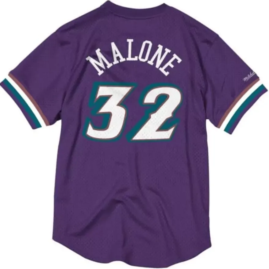 Mitchell & Ness T-Shirts & Tops-Name And Number Mesh Top Utah Jazz 1996-97 Karl Malone
