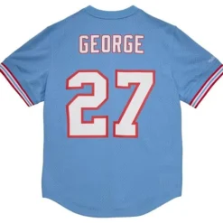 Mitchell & Ness T-Shirts & Tops-Name And Number Mesh Top Houston Oilers 1997 Eddie George