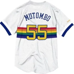 Mitchell & Ness T-Shirts & Tops-Name And Number Mesh Top Denver Nuggets 1992-93 Dikembe Mutombo