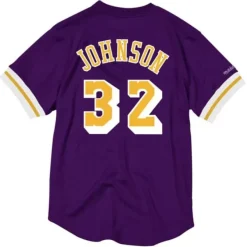Mitchell & Ness T-Shirts & Tops-Name And Number Mesh Top Los Angeles Lakers Magic Johnson