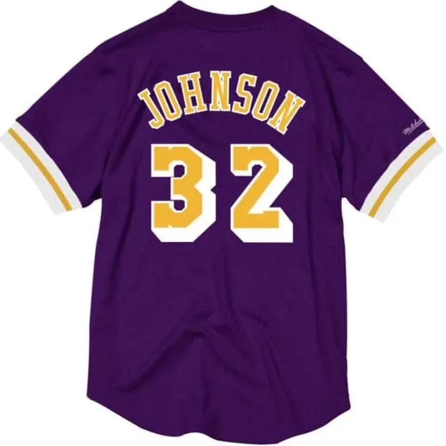 Mitchell & Ness T-Shirts & Tops-Name And Number Mesh Top Los Angeles Lakers Magic Johnson