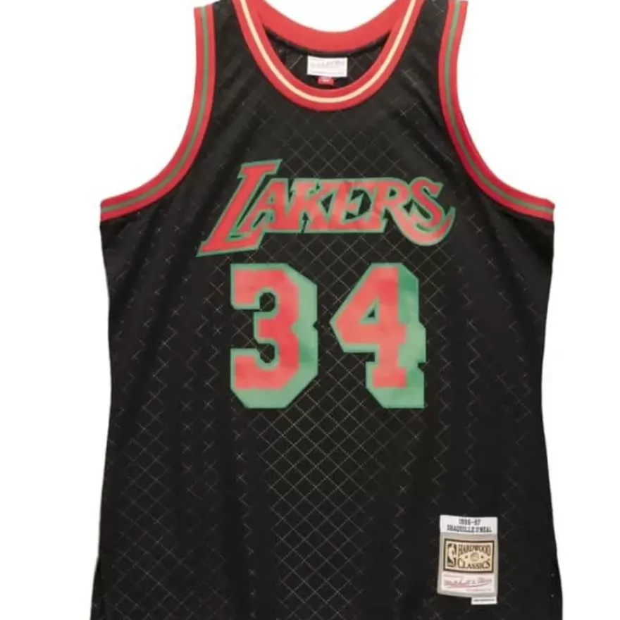 Mitchell & Ness Nba Swingman-Neapolitan Swingman Shaquille O'Neal Los Angeles Lakers 1996-97 Jersey