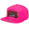 Mitchell & Ness Snapback-Neon Nylon Snapback Hwc Philadelphia 76Ers