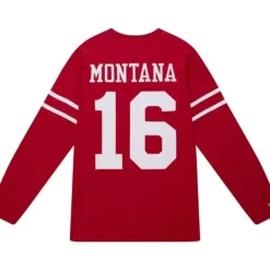 Mitchell & Ness T-Shirts & Tops-N&N Longsleeve Tee San Francisco 49Ers 1989 Joe Montana