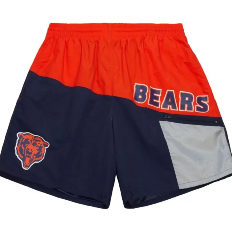 Mitchell & Ness Shorts-Nylon Utility Shorts Chicago Bears