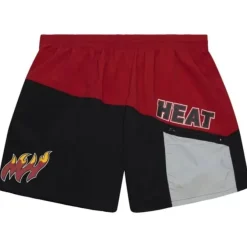 Mitchell & Ness Shorts-Nylon Utility Shorts Miami Heat
