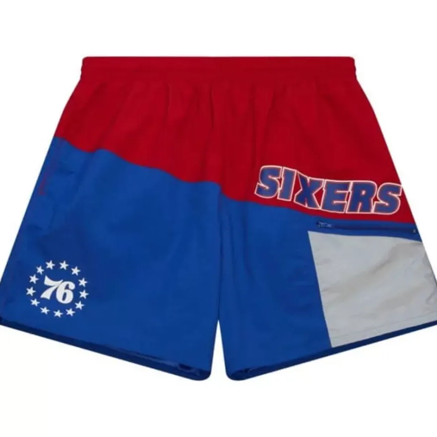 Mitchell & Ness Shorts-Nylon Utility Shorts Philadelphia 76Ers