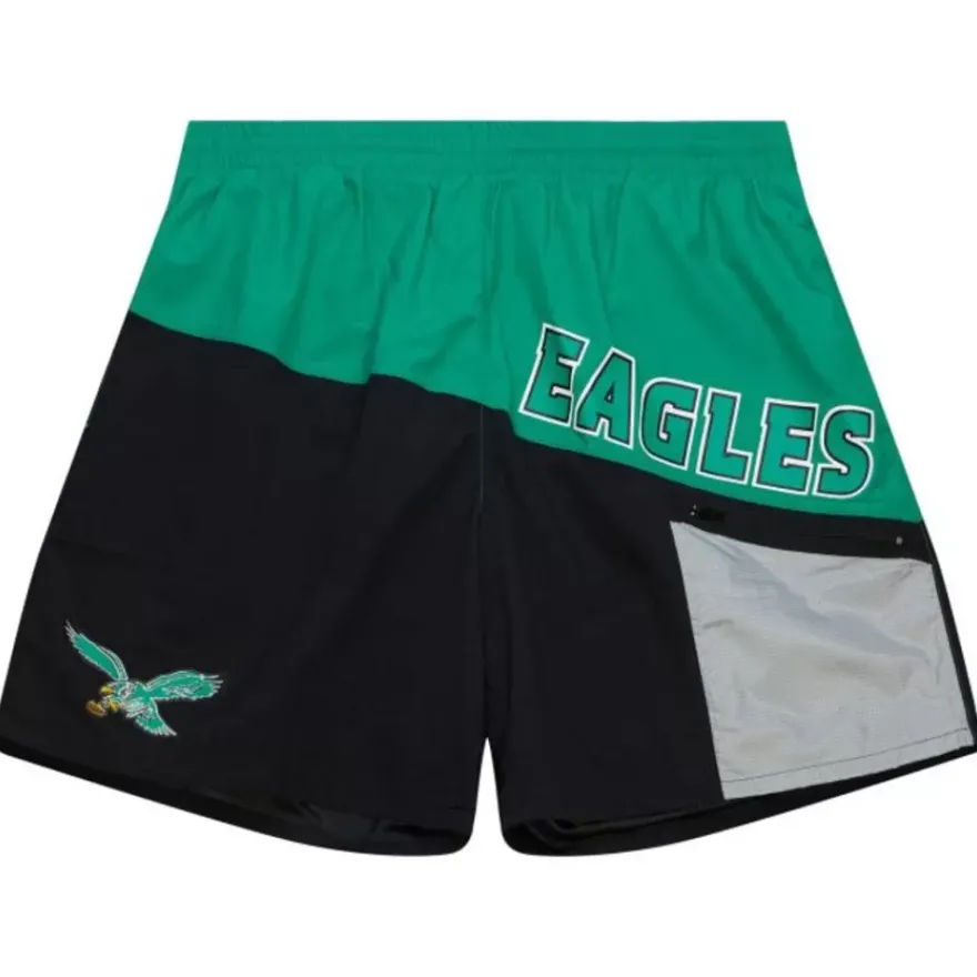 Mitchell & Ness Shorts-Nylon Utility Shorts Philadelphia Eagles