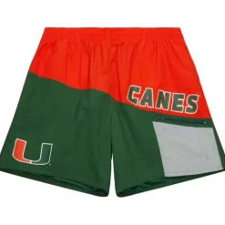 Mitchell & Ness Shorts-Nylon Utility Shorts University Of Miami