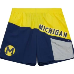 Mitchell & Ness Shorts-Nylon Utility Shorts University Of Michigan