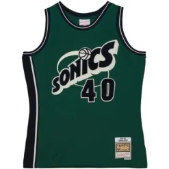 Mitchell & Ness Nba Swingman-Off Court Chenille Swingman Shawn Kemp Seattle Supersonics 1995-96 Jersey