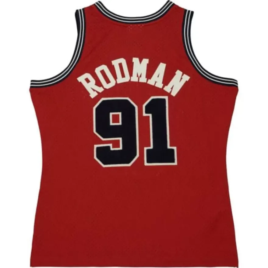 Mitchell & Ness Nba Swingman-Off Court Chenille Swingman Dennis Rodman Chicago Bulls 1997-98 Jersey