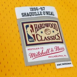 Mitchell & Ness Nba Swingman-Off Court Chenille Swingman Shaquille O'Neal Los Angeles Lakers 1996-97 Jersey
