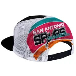 Mitchell & Ness Snapback-Off The Backboard Trucker Snapback Hwc San Antonio Spurs