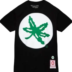 Mitchell & Ness T-Shirts & Tops-Oversize Buckeye Sticker Tee Ohio State