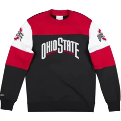 Mitchell & Ness Hoodies & Sweatshirts-Overtime Win Fleece Crew Ohio State University