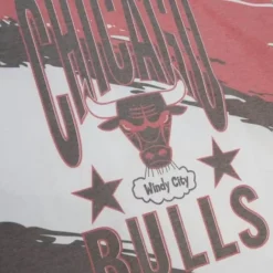 Mitchell & Ness T-Shirts & Tops-Paintbrush Sublimated Ss Tee Chicago Bulls